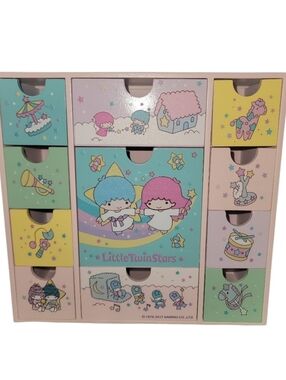little twins star SANRIO wooden desk drawer 2017 hand painted